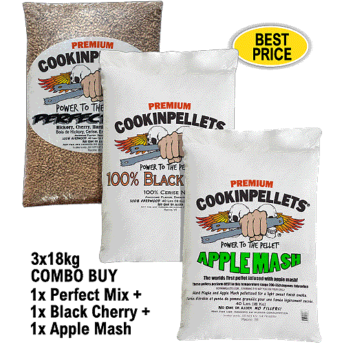 CookinPellets Perfect Mix Premium Smoker Pellets for ALL makes BBQ Smoker Grills - Foto 27 di 31