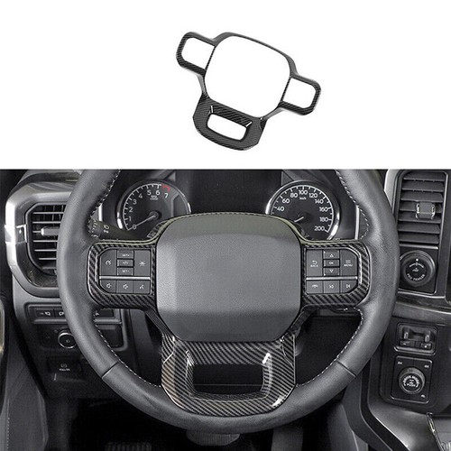 For Ford F150 F-150 2021-2023 Carbon Fiber Inner Steering Wheel Panel ...