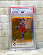 Graded Coby White Hoops Premium Stock Rookie Arriving Now Holo Graded PSA 9