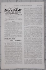 1901 Print 11. Mai Artikel Schuljunge Soldatentum