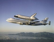 Shuttle Atlantis returning to Kennedy Space Center 8X12 PHOTOGRAPH NASA A