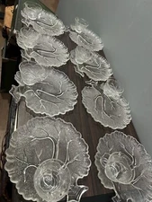 Vintage Set of Hazel Atlas Tree of Life Snack / OG Luncheon Plate and Cup