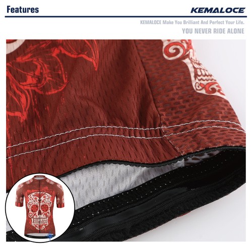 KEMALOCE Radtrikot Herren&Damen Sommer atmungsaktiv L XL 2XL 3XL 4XL Bike Jersey - Bild 161 von 229