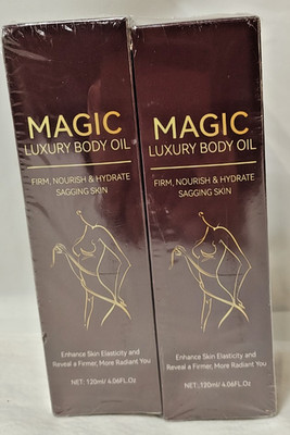 2 PACK Magic Luxury Body Oil 220 ML Firm Nourish & Hydrate Loose SKIN SEALED NEW