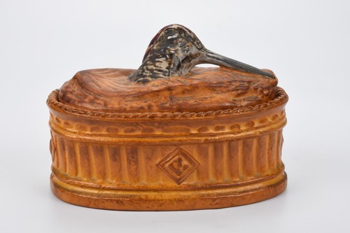 Antique French Pillivuyt Trompe L'oeil Game Pate Casserole Terrine Woodcock - Picture 2 of 7