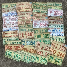 ✯ BULK lot ✯ 50 NORTH CAROLINA license plates