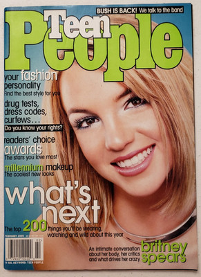 Teen People Magazine February 2000 Britney Spears~Beyonce~Bush~Y2K Fashion