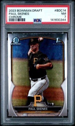 2023 Bowman Draft #BDC14 Paul Skenes Chrome PSA 7