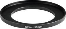 43-58mm Step-Up SLR Lens Metal Adapter Ring