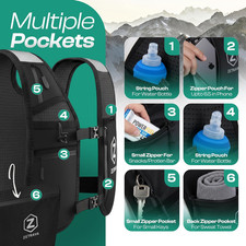 Adjustable Running Vest for Men Women Running Hydration Vest with Two 500Ml...