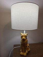Unique Children  s Cheetah 13" Animal Table Lamp With Shade Working Switch Decor