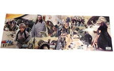 Vintage STAR WARS Episode  1 THE PHANTOM MENACE 4-Cell Poster 22" x 68"