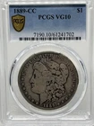 1889-CC $1 Morgan Silver Dollar PCGS VG10 Key Date Undergraded Carson City Key