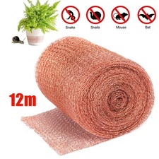 12M Pure Copper Mesh Knitted Soffit Mesh Rat Rodent Slug Snail Control Blocker