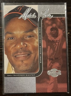 2006 Topps Co-Signers Barry Bonds Moises Alou #64-A Silver Red 093/100