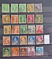 Y404 Suisse Lot de timbres oblitérés anciens à étudier