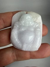 Chinese Carve Jade Pendant Shoulao Immortal Scholar Hotei Buddha Longevity 37g