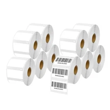 10 Rolls 1000 Multipurpose Direct Thermal Labels 30334 for DYMO LW 1-1/4"x2-1/4"
