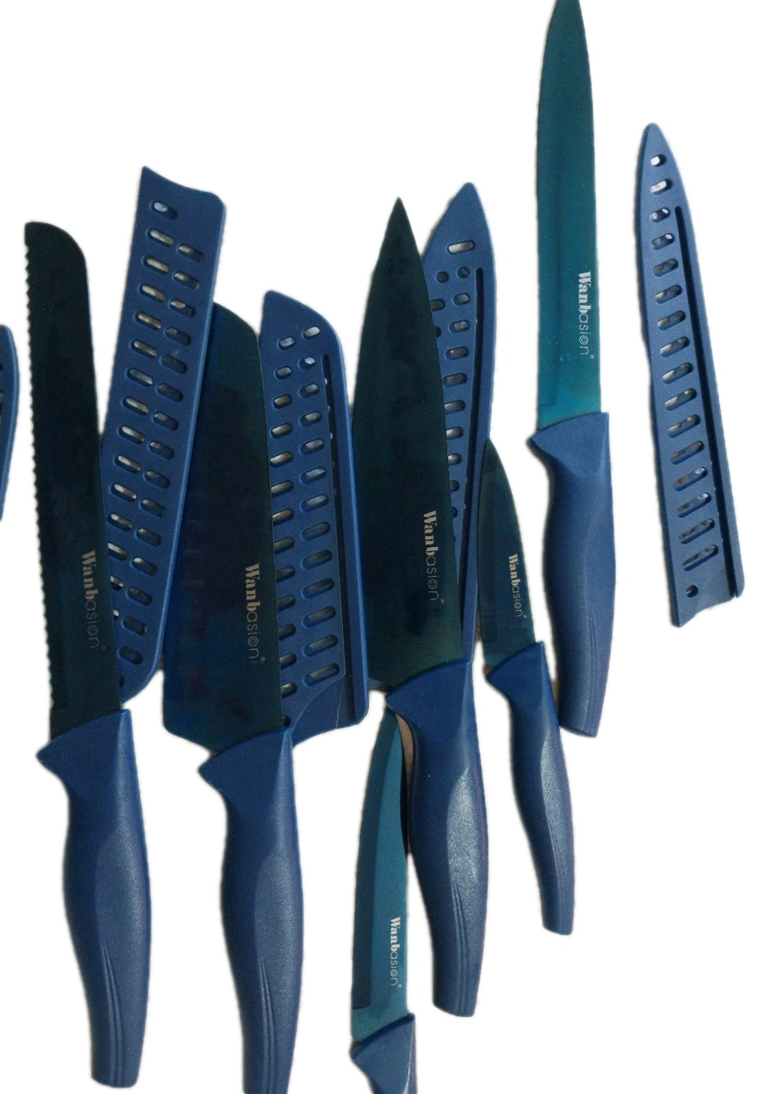 Wanbasion Professional Kitchen Chef Knife Set Stainless Steel Dishwasher Safe