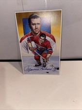 1992 Legends Of Hockey Signed  Maurice  Richard Card 3 No 00191 JSA COA