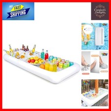 Large Inflatable Serving Buffet Bar for Food & Drinks, Picnic Party Tray, 51"...