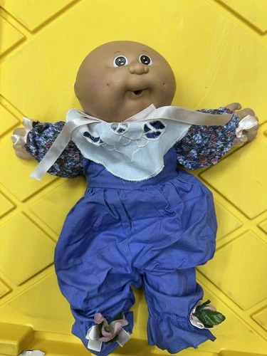 Vintage Cabbage Patch Preemie Bald Brown Eyes Pacifier Mouth 1978 1982 Coleco Ap
