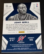John Wall 华盛顿奇才队篮球序列号体育交易卡和配件| eBay