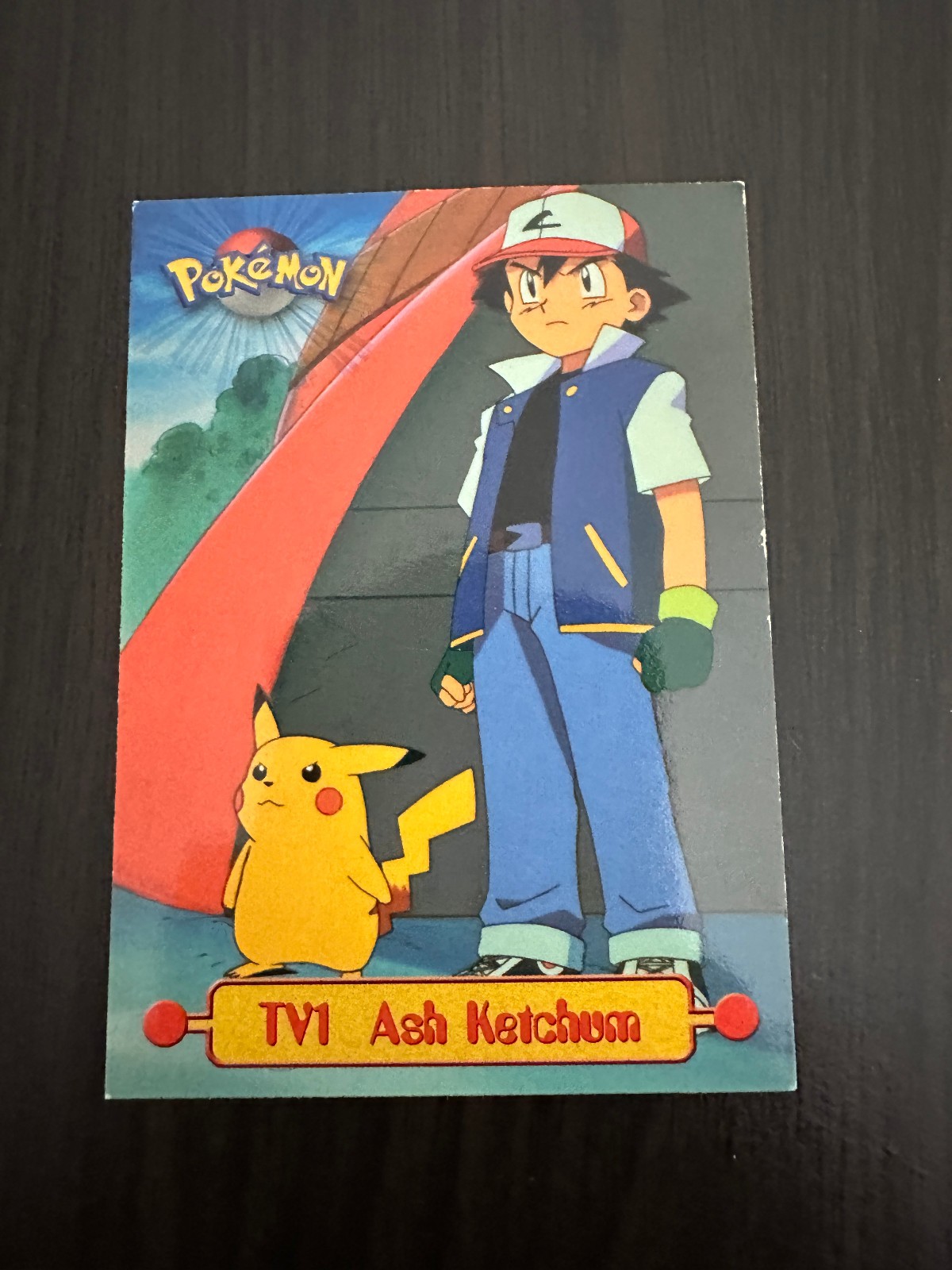 Ash Ketchum TV1 1999 Topps Pokemon TV Series 1 Blue Label Card