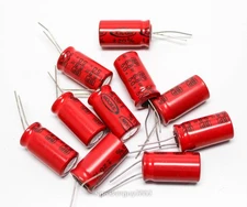 10 Xicon Bi-Polar Radial Capacitors / 6.8 uf  50 VDC  -- C1