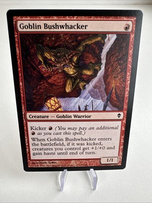 Goblin Bushwhacker Magic MTG Karte 125/249 Zendikar NM englisch