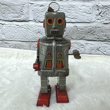 Rare KO mark Yoshiya Sparky Robot Vintage Tin Toy Wind-up Type Showa Retro