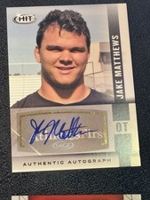 2014 SAGE Hit Autographs Atlanta Falcons Jake Matthews #A127 Black Rookie AUTO