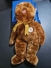 VINTAGE NEW TY BEANIE BABIES CHAMPION THE BEAR SILKY BROWN FUR USA