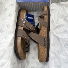 NIB Birkenstock Mayari Sandals Women Size 36 5-5.5 Mocha Oiled Leather NEW