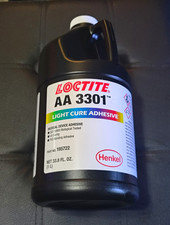 3x Loctite AA 3301 Light Cure Medical Device Adhesive 1L 33.8 fl oz 