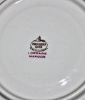 4 Maroon Lorraine Franciscan China Salad Plates — photo 4