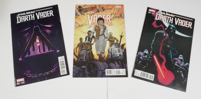 Star Wars Darth Vader #1 Cover F, K  1:25 and Vader Down #1 1:25 Cover B Lot