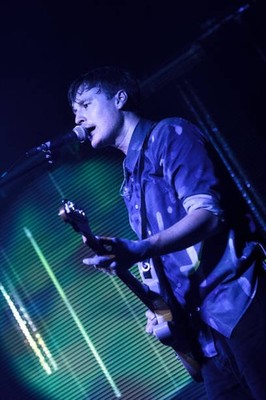 Vincent Neff of Django Django performs at HMV Ritz on October 23 2- Old Photo 15