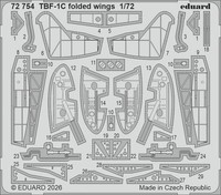 MW22 Eduard 72754 TBF-1C Folded Wings 1/72 Pe Set For Hobby Boss