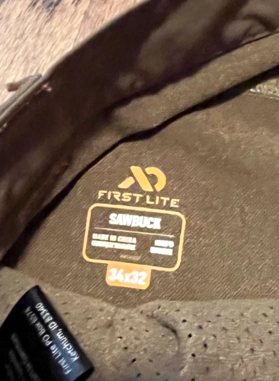 First Lite Sawbuck Pants Mens 34 x 32 Hunting Fishing Outdoor - Image 3 of 3