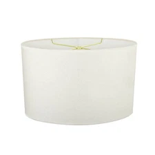 Aspen Creative Corporation 15.5 in. x 10 in. Off White Hardback Oval Lamp Shade