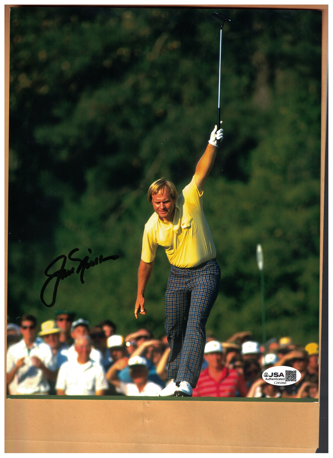 Jack Nicklaus Autographed Signed GOLFER 8x10 PHOTO JSA AUTHENTICATED 