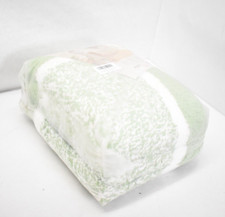 Pauwer Bathroom Rug Mat Set 3 Piece Microfiber Shaggy Bath Set Non-Slip Green