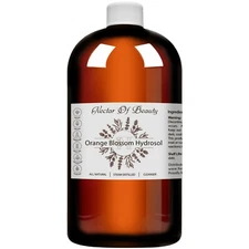 Orange blossom water facial toner 100% pure hydrosol pores spray mist bulk vegan