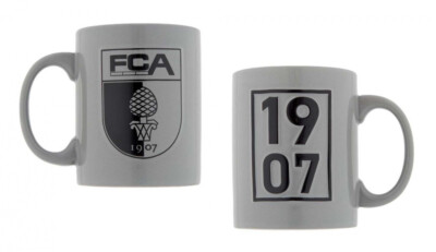 FC Augsburg Tasse Relief - 1907 - grau Kaffeetasse FCA