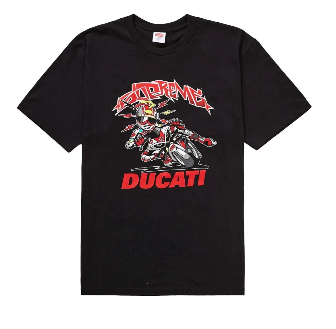 ?️ Tee shirt vélo Supreme Ducati ~ Taille X Large noir neuf dans son sac ~ logo boîte