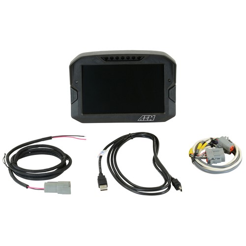AEM 30-5700 CD-7 Carbon Non-Logging/ Non-GPS Full Color Racing Dash Display Kit - Foto 2 di 12