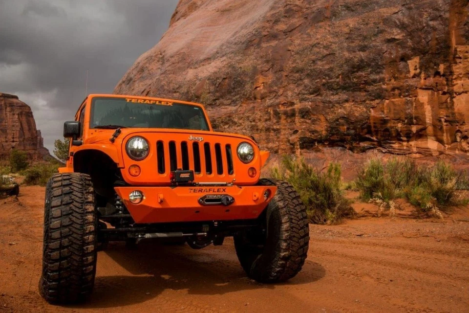 Teraflex Big Brake Kit w/ Front Calipers Slotted Rotors for 07-18 Jeep Wrangler Foto 2 de 3