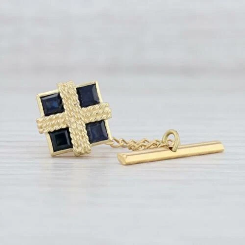 Cartier Yellow Gold Sapphire Jewelry for Men