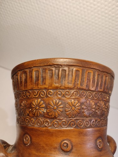 Joli pot, vase en terre cuite, style grec, La Rochelle - Picture 9 of 11